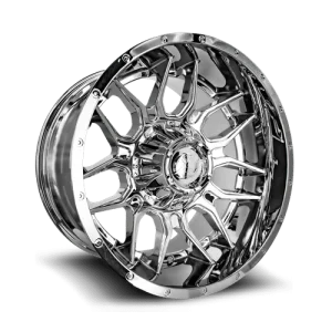 XF Off-Road – XF-222 – Chrome – 20″x12″ -44mm – Summer Wheels – XF-222201281651180-44C
